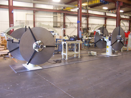 Double ended Coil Reels by CoilMate are rated to 1,600 LBS.
